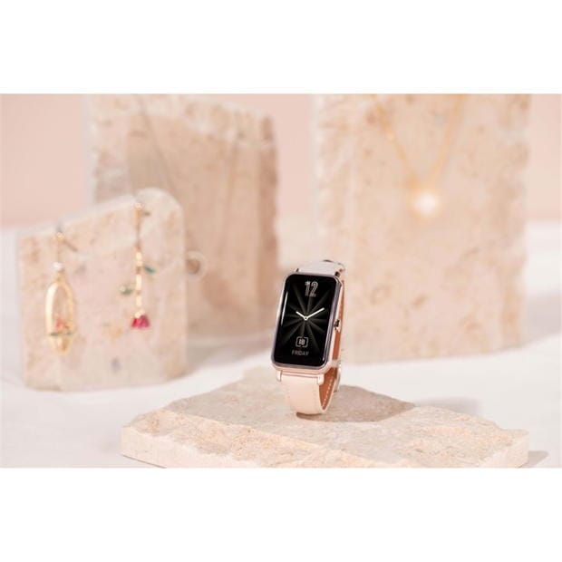 Electronics - Huawei - HUAWEI WATCH FIT mini Gold- Frosty White Strap