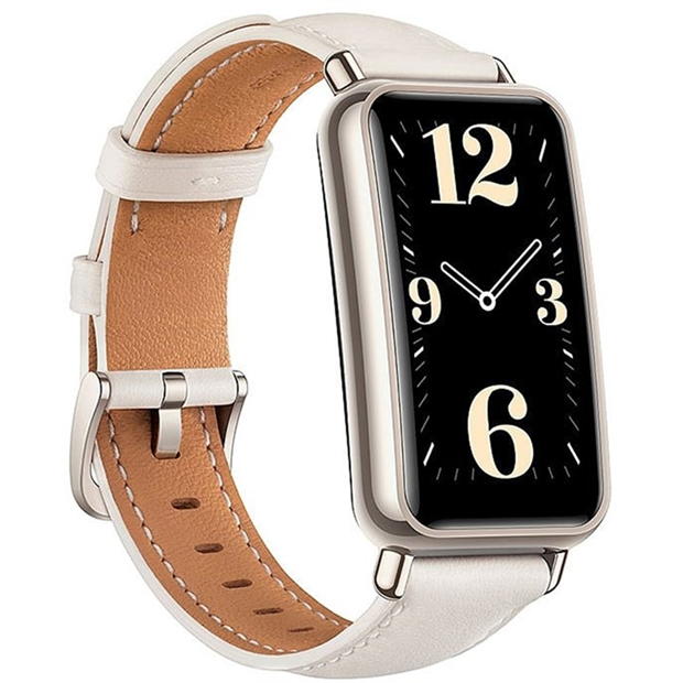 Electronics - Huawei - HUAWEI WATCH FIT mini Gold- Frosty White Strap