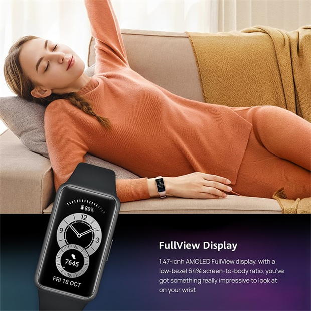Electronics - Huawei - HUAWEI Band 6 Graphite Black