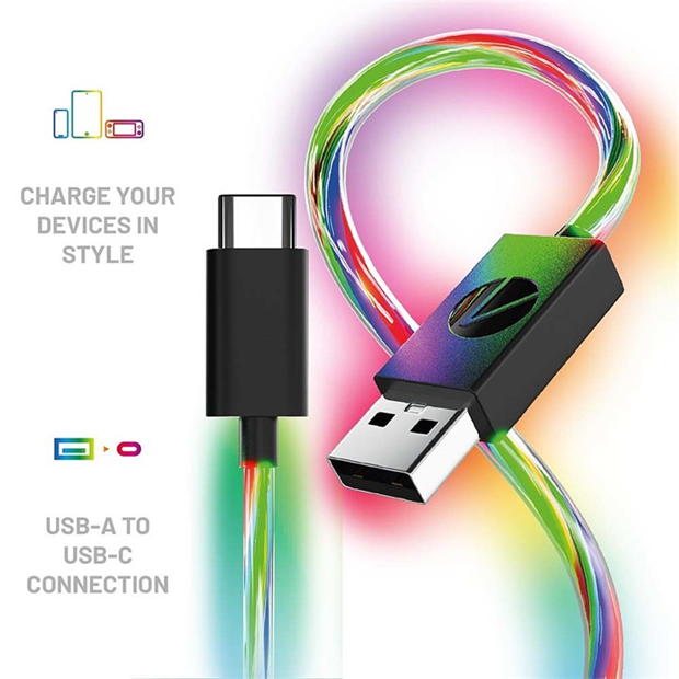 PS5 - Stealth - Stealth PS5/Switch RGB LED 2m Twin Charging Cables
