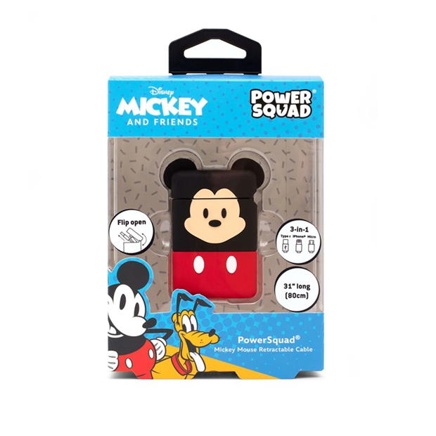 Merchandise - Disney - Mickey Mouse PowerSquad Flip Retractable Cable