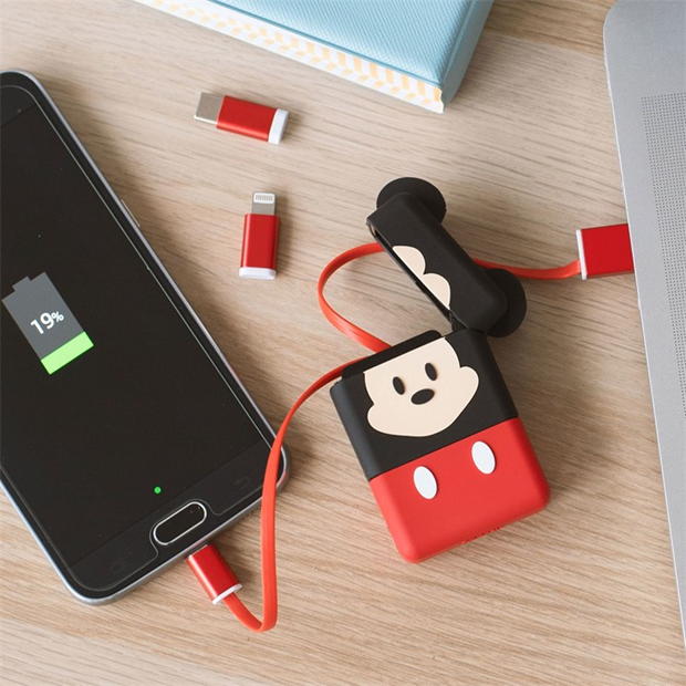 Merchandise - Disney - Mickey Mouse PowerSquad Flip Retractable Cable