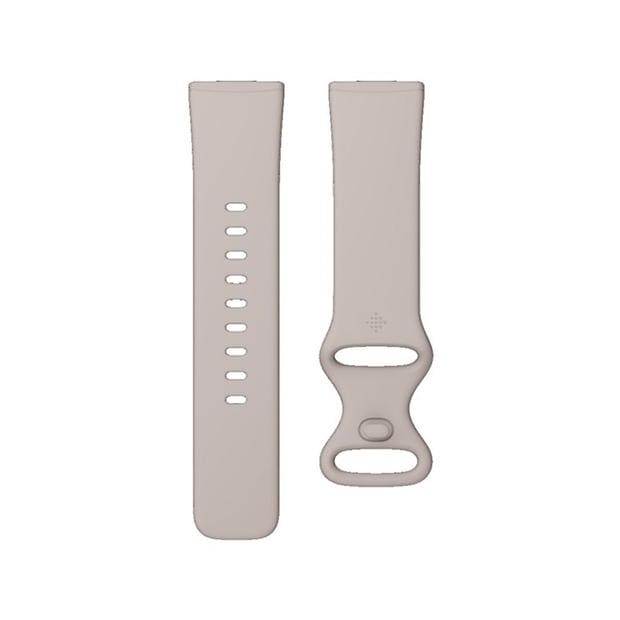 Electronics - Fitbit - FitBit Sense Lunar White/Soft Gold