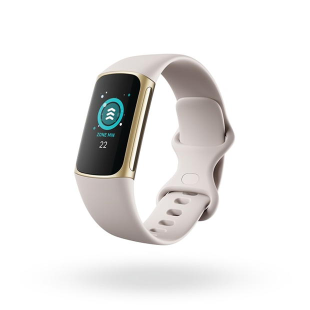 Electronics - Fitbit - FitBit Charge 5,Soft Gold/Lunar White