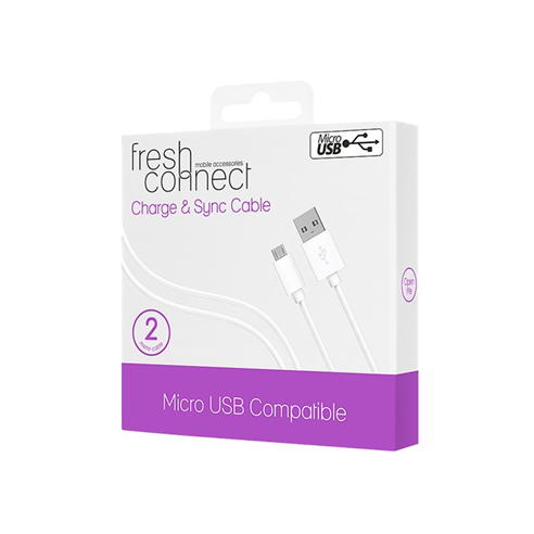 Fresh Connect - Fresh Connect Micro Cable 2M - White