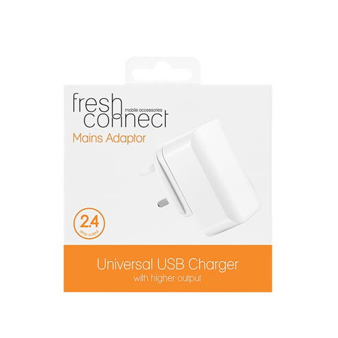 Fresh Connect - Fresh Connect Universal Plug 2.4 Amp - White
