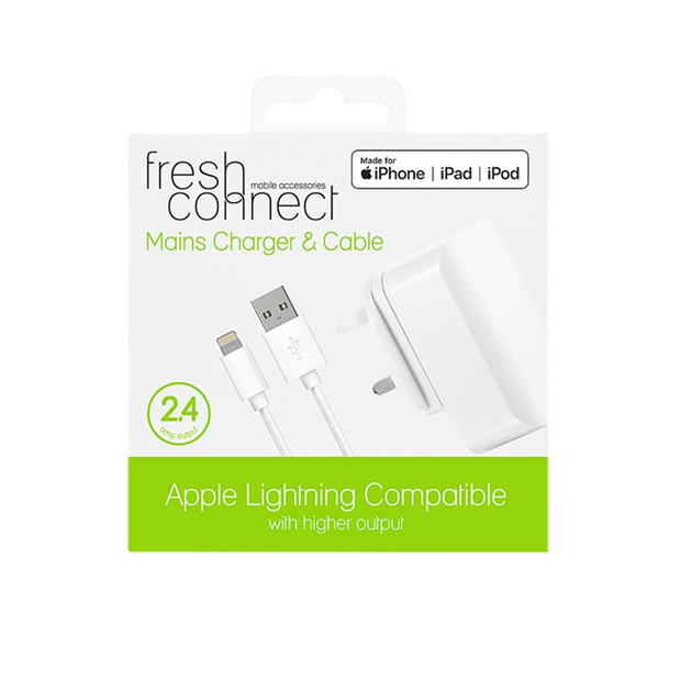 Fresh Connect Light Mains 2.4 Amp - White