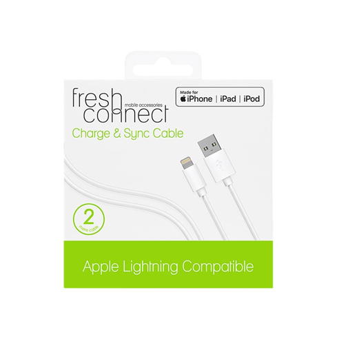 Fresh Connect - Fresh Connect Lightning Cable 2M - White