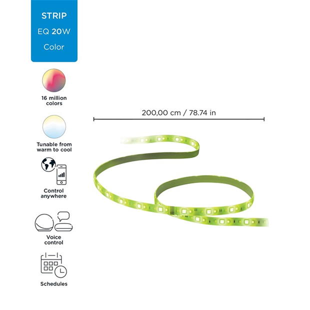 Merchandise - WiZ - WiZ Wi-Fi Led Strip 2M 1600Lm Starter Kit UK