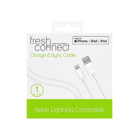 Fresh Connect - Fresh Connect Lightning Cable 1M - White