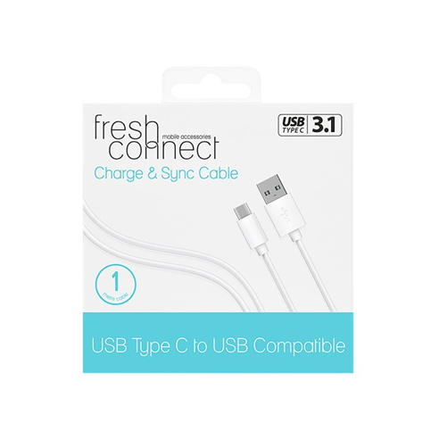 Fresh Connect - Fresh Connect Type C Cable 1M - White