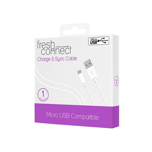 Fresh Connect - Fresh Connect Micro Cable 1M - White