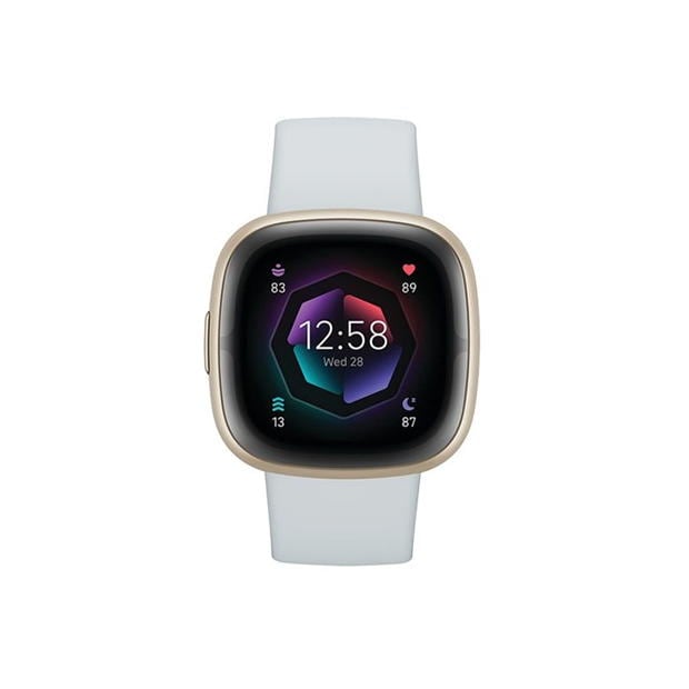 Electronics - Fitbit - Fitbit Sense 2 Smart Watch - Blue Mint & Soft Gold