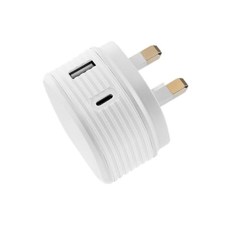 JUICE - Juice 20W Dual Port USB A & C Mains - White