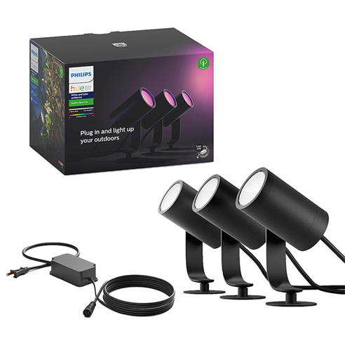 Philips Hue - Philips Hue Lily Outdoor Smart Spotlight 3P