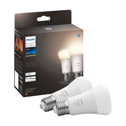 Philips Hue - Philips Hue Dimmable White 9.5W E27 2P