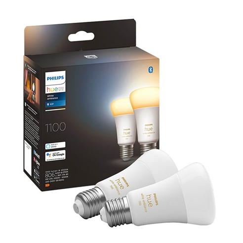 Philips Hue - Philips Hue White Ambiance 8W E27 2P