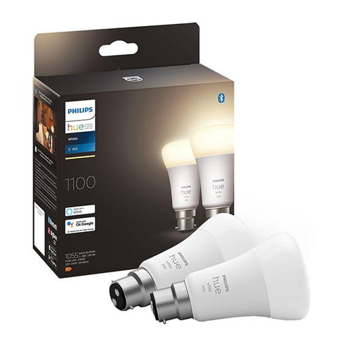 Philips Hue - Philips Hue Dimmable White 9.5W B22 2P