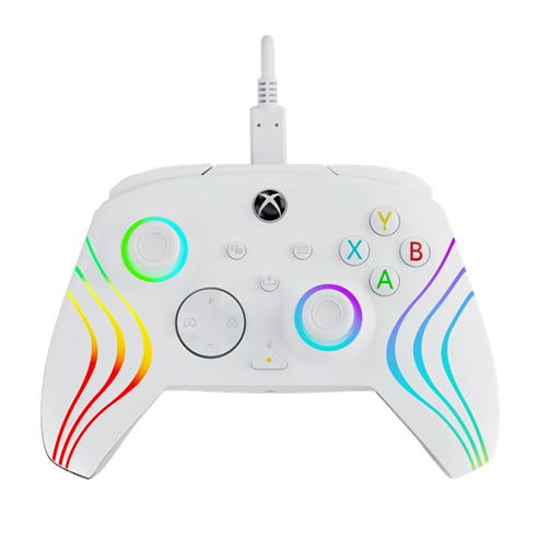 PDP - PDP Afterglow Wave Wired Xbox Controller: White