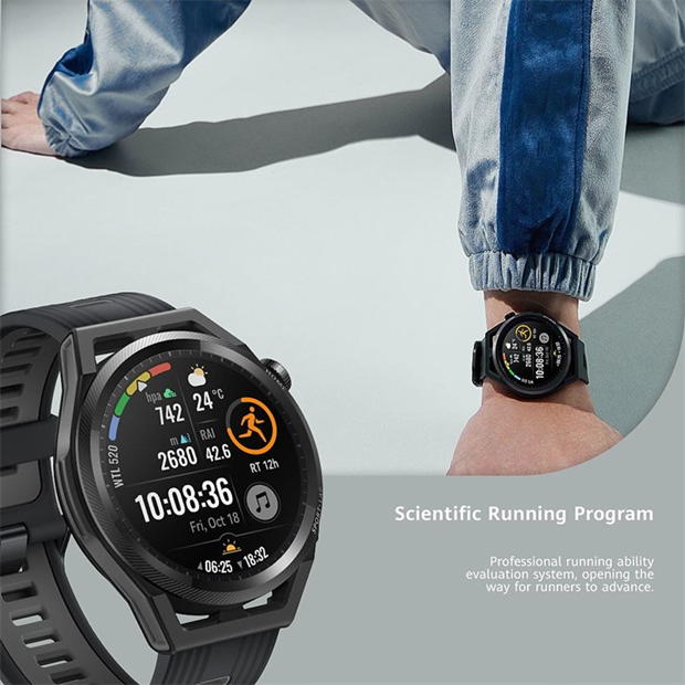 Electronics - Huawei - Huawei Watch GT Runner Grey Silicone Strap Grey