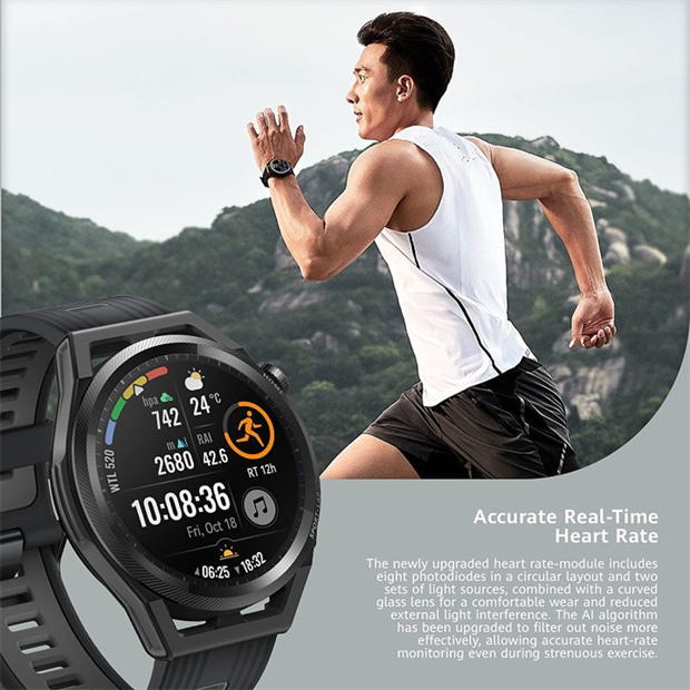 Electronics - Huawei - Huawei Watch GT Runner Grey Silicone Strap Grey