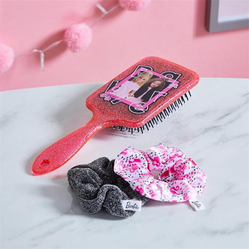 Barbie - Hairbrush and Scrunchies Set