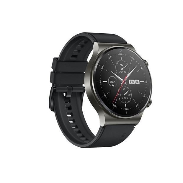 Electronics - Huawei - HUAWEI WATCH GT 2 Pro Black Fluoroelastomer Strap