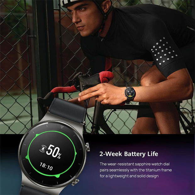 Electronics - Huawei - HUAWEI WATCH GT 2 Pro Black Fluoroelastomer Strap