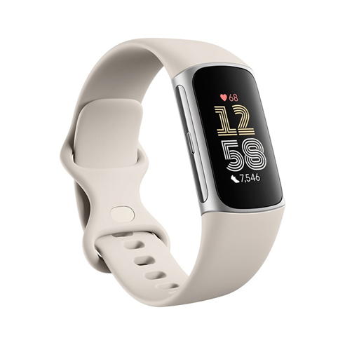 Fitbit - WRB CHRGE 6 PORCELAIN SILVER