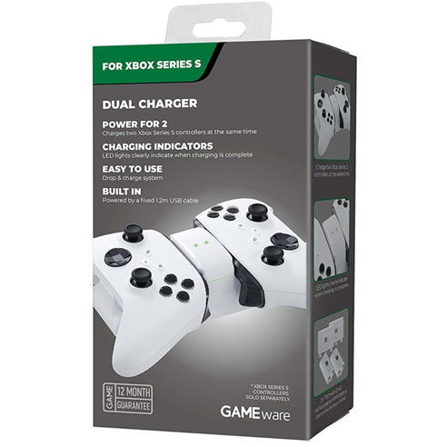 GAMEware - GAMEware Xbox Series X & S Dual Charger – White