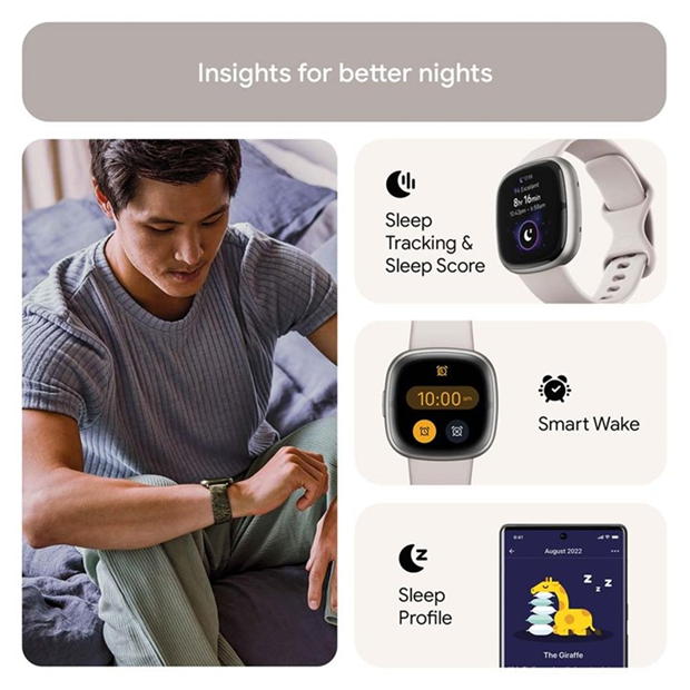 Electronics - Fitbit - FITBIT SENSE 2 LUNAR W
