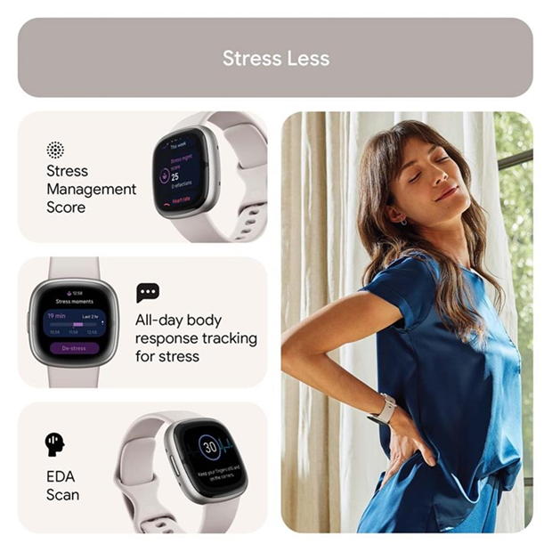 Electronics - Fitbit - FITBIT SENSE 2 LUNAR W