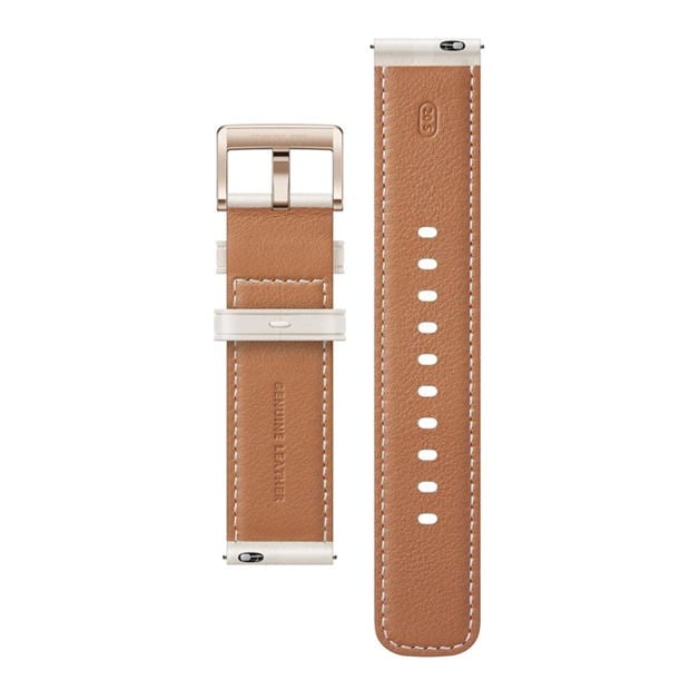 None - Huawei - Huawei Watch GT 3 42mm Gold - White Leather Strap