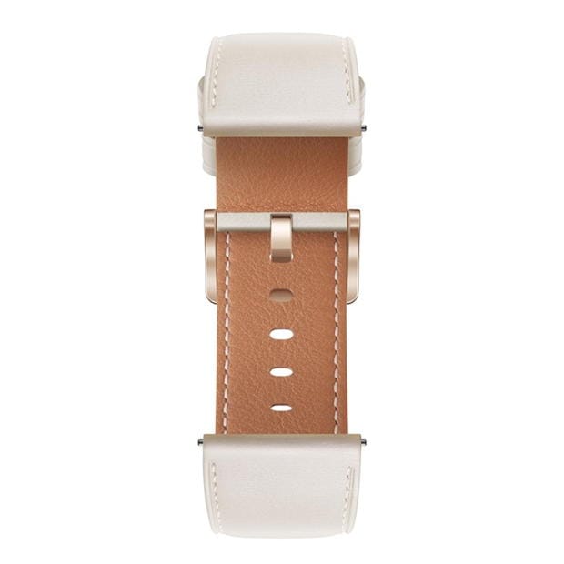 None - Huawei - Huawei Watch GT 3 42mm Gold - White Leather Strap
